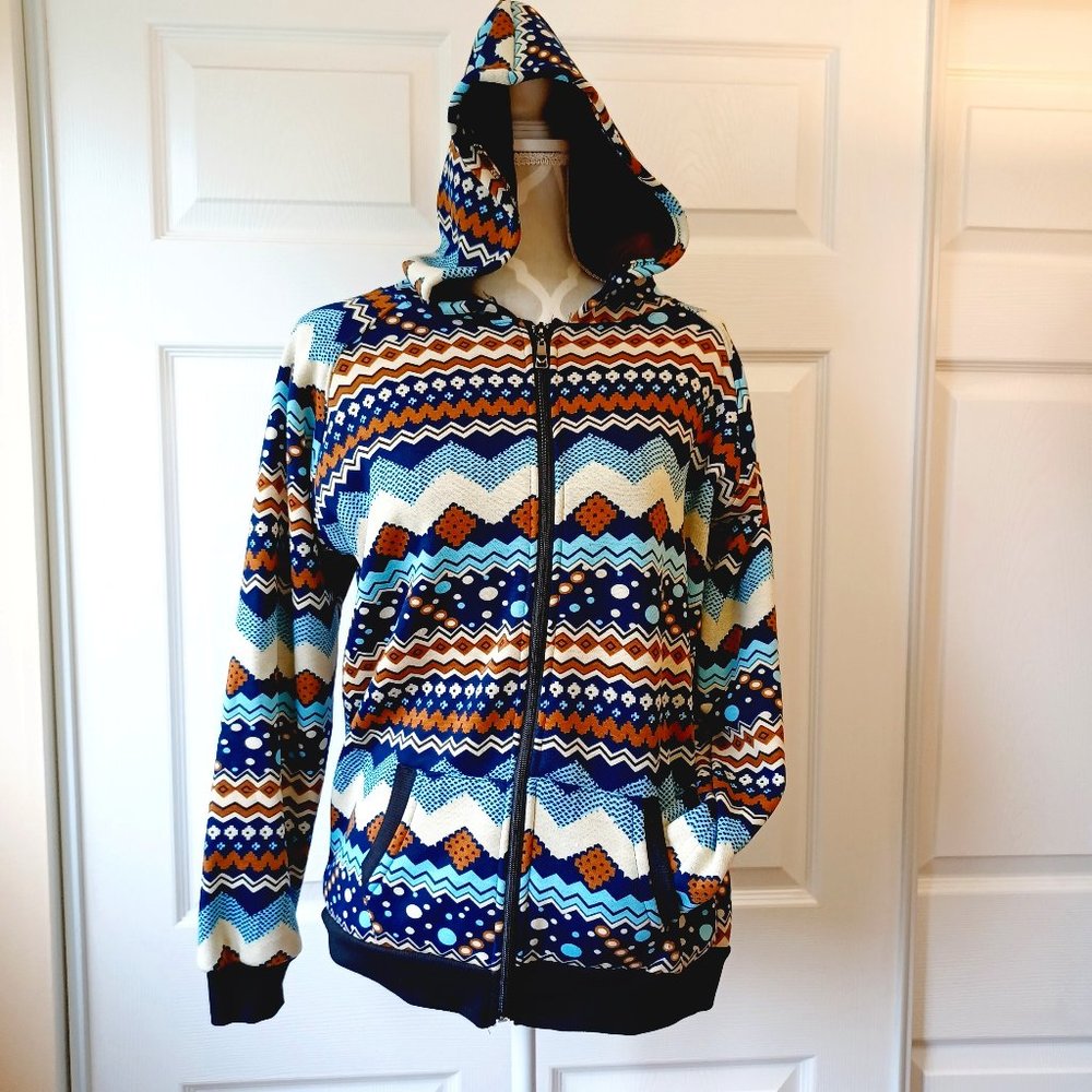 NEW! Lined Hoodie with Pockets and Front Zipper -  (3881)